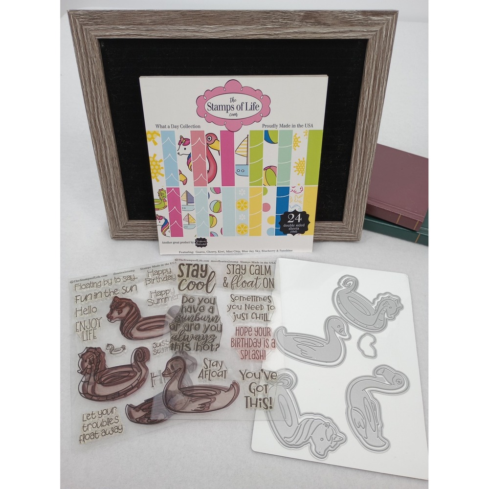 The Stamps of Life Floaties Collection Craft Set Summer Pool floaties2stamp